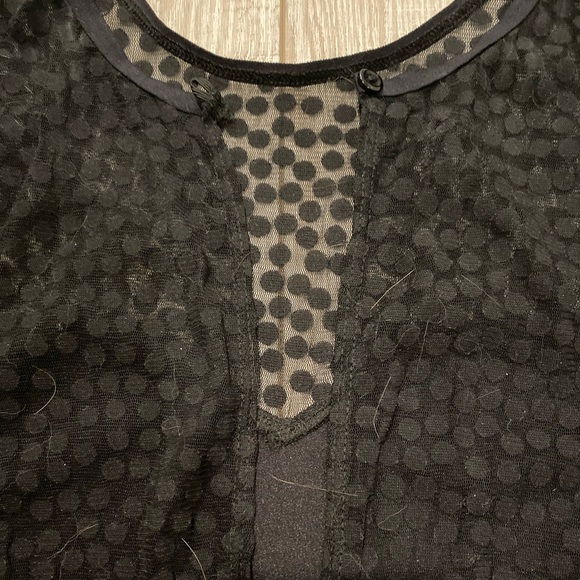 American Apparel Black Polka Dot Bodysuit - Picture 4 of 6